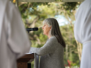 Diane Trumbull shares the First and Second Readings from the Book of Wisdom and St. Paul to the Romans.