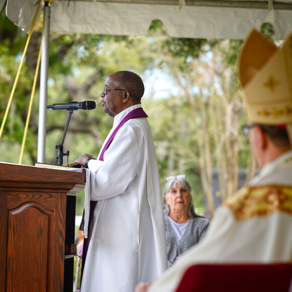 Calvary Catholic Cemetery chaplain, Fr. Hugh Chikawe, speaks about the benefits of burial at a Catholic Cemetery and reminds all about the Month’s Mind Mass that is celebrated at 10:00 a.m. on the last Saturday of every month in the Chapel of the Resurrection.
