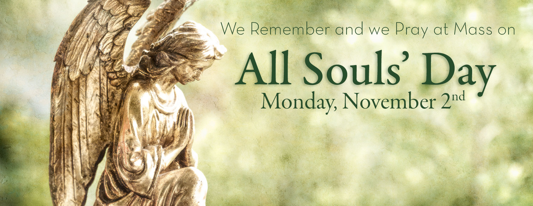 Pray with us at Mass on All Souls' Day, Monday, November 2, 2026 at 10:00 a.m. at Calvary Catholic Cemetery, Clearwater, Fla.